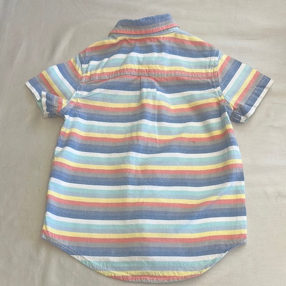 The Children's Place Blue and Yellow Button Down Shirt - Picture 4 of 4